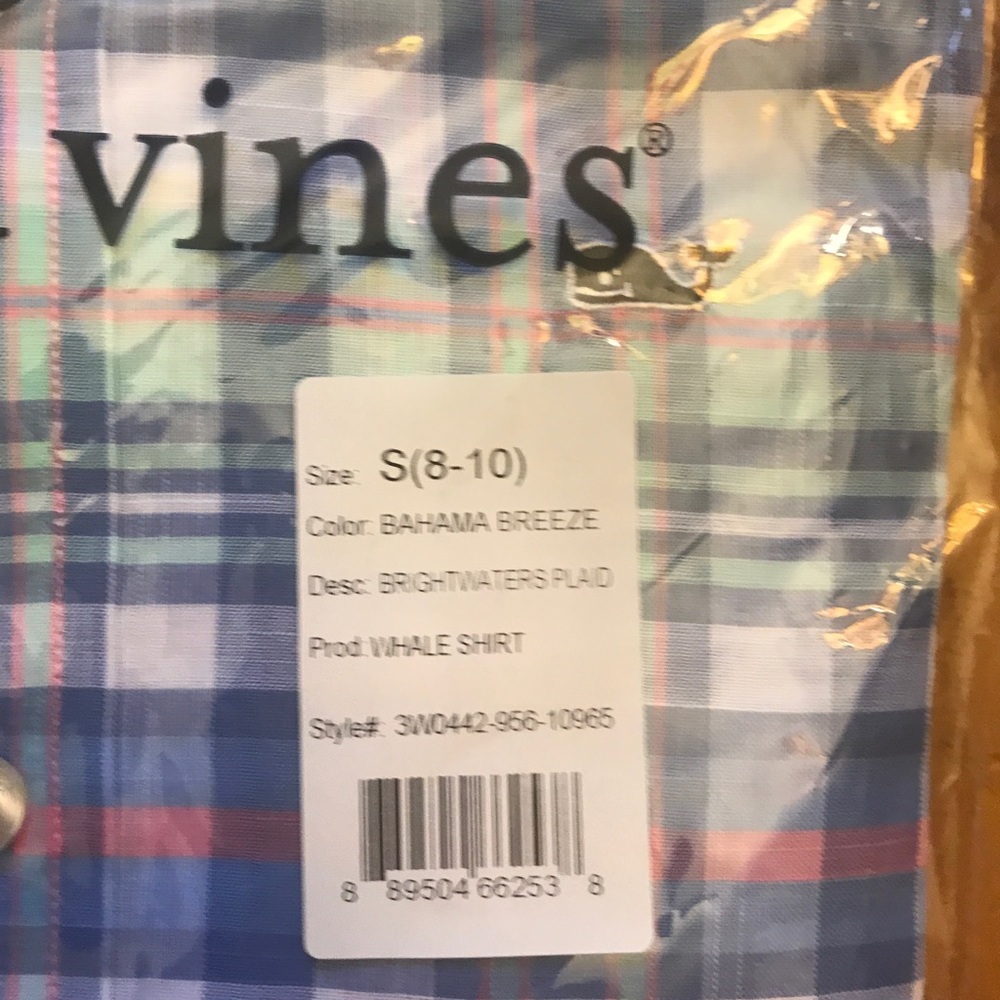 Vineyard Vines NWT boys size 8/10 Long Sleeve - Picture 2 of 3